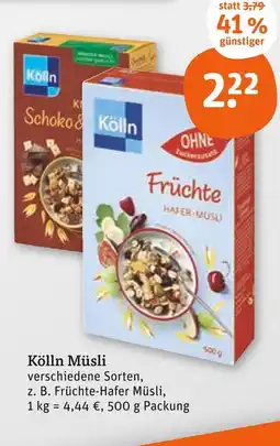 tegut Kölln schoko & keks hafer-müsli Angebot