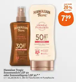 tegut Hawaiian tropic sonnenmilch lsf 50 Angebot