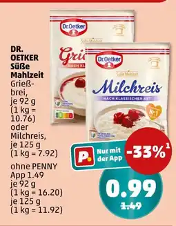 PENNY Dr. oetker mahlzeit Angebot