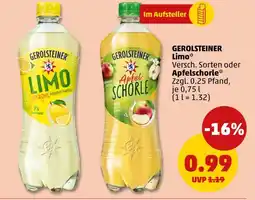PENNY Gerolsteiner limo oder apfelschorle Angebot