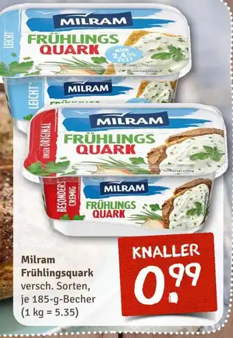 nahkauf Milram frühlingsquark leicht Angebot