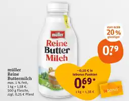 tegut Müller reine buttermilch Angebot