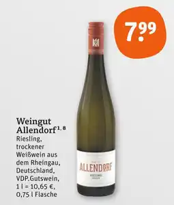 tegut Weingut allendorf riesling Angebot