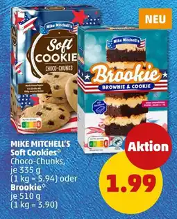 PENNY Mike mitchell's soft cookies choco-chunks oder brookie Angebot
