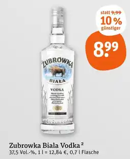 tegut Zubrowka biala vodka Angebot