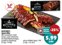 PENNY Butcher's by penny spare ribs Angebot