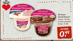 nahkauf Ehrmann grand dessert milk cream style choc nut Angebot