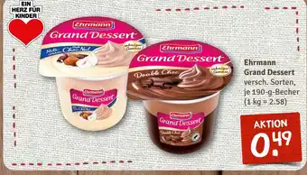nahkauf Ehrmann grand dessert milk cream style choc nut Angebot