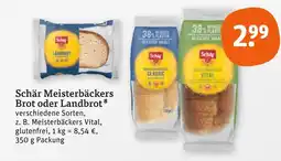 tegut Schär meisterbäckers brot Angebot
