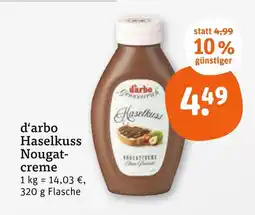 tegut D'arbo haselkuss nougatcreme Angebot