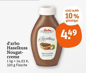 tegut D'arbo haselkuss nougatcreme Angebot