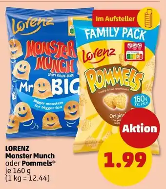 PENNY Lorenz monster munch oder pommels Angebot
