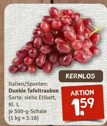nahkauf Dunkle tafeltrauben Angebot