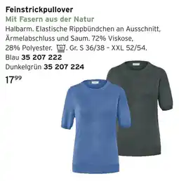 Tchibo Feinstrickpullover blau Angebot