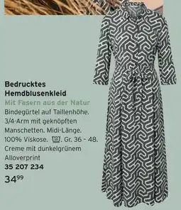 Tchibo Bedrucktes hemdblusenkleid Angebot