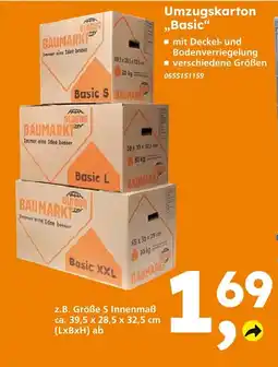Globus Baumarkt Globus baumarkt umzugskarton basic s Angebot