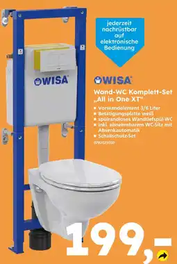 Globus Baumarkt Wisa wand-wc komplett-set „all in one xt“ Angebot