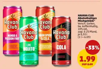 PENNY Havana club alkoholhaltiges mischgetränk Angebot
