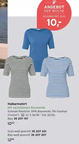Tchibo Halbarmshirt blau Angebot
