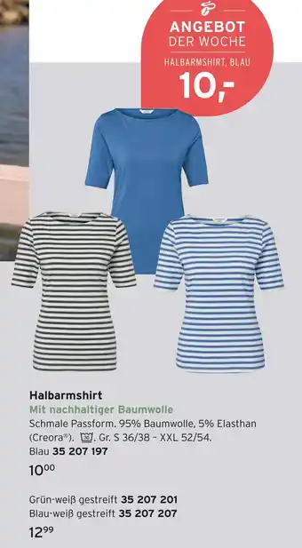Tchibo Halbarmshirt blau Angebot