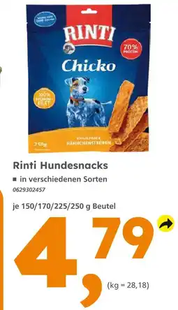 Globus Baumarkt Rinti hundesnacks Angebot