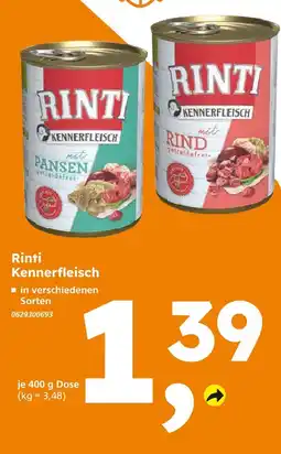 Globus Baumarkt Rinti kennerfleisch mit pansen Angebot