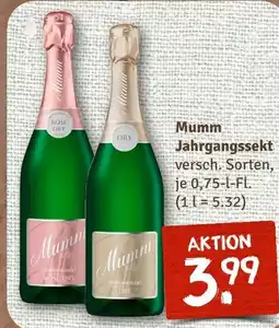 nahkauf Mumm jahrgangssekt rosé dry Angebot