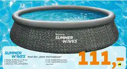 Globus Baumarkt Summer waves pool-set „dark herringbone“ Angebot