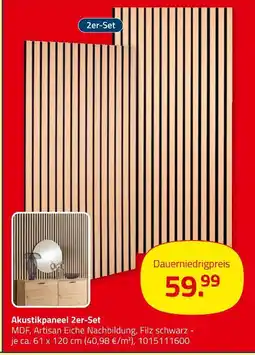 ROLLER Akustikpaneel 2er-set Angebot