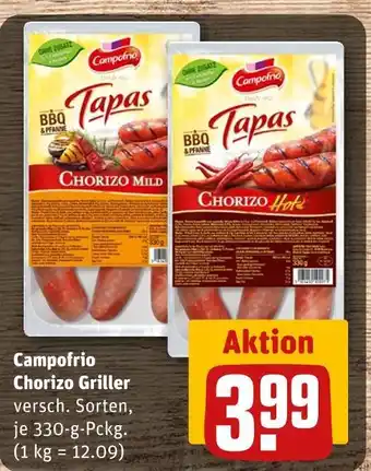 REWE Campofrio chorizo griller mild Angebot
