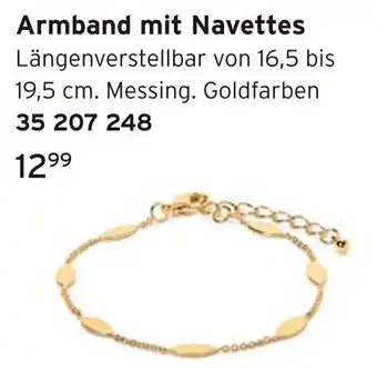 Tchibo Armband mit navettes Angebot