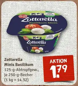 nahkauf Zottarella minis basilikum Angebot