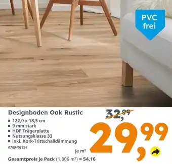 Globus Baumarkt Designboden oak rustic Angebot