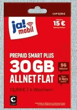 nahkauf Jab mobil prepaid smart plus 30gb allnet flat Angebot