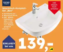 Globus Baumarkt Grohe waschtisch-komplett-set 'bau' Angebot