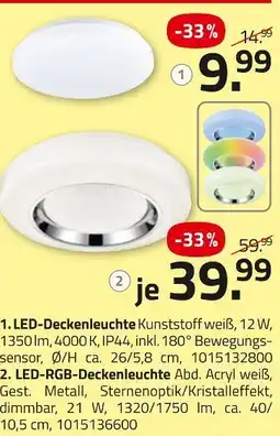 ROLLER Led-deckenleuchte Angebot