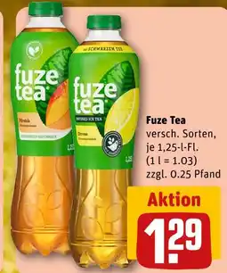 REWE Fuze tea pfirsich Angebot