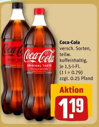 REWE Coca-cola coca-cola original taste Angebot