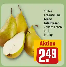 REWE Grüne tafelbirnen abate fetel Angebot