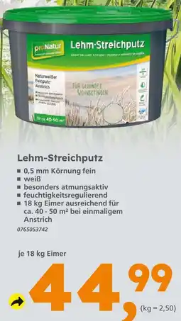 Globus Baumarkt Pronatur lehm-streichputz Angebot