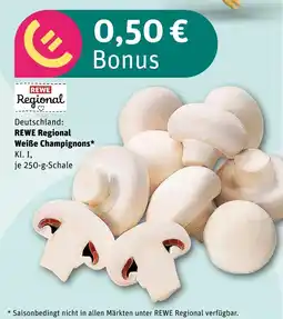 REWE Rewe regional weiße champignons Angebot