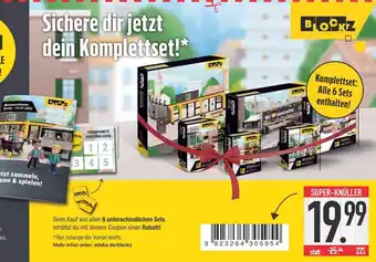 Edeka Blockz komplettset: alle 6 sets enthalten Angebot