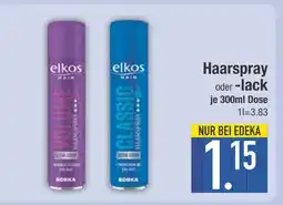 Edeka Elkos haarspray volume Angebot