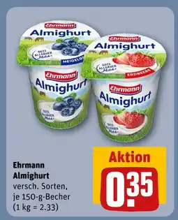 REWE Ehrmann almighurt heidelbeere Angebot