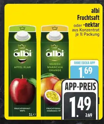 Edeka Albi fruchtsaft apfel klar Angebot