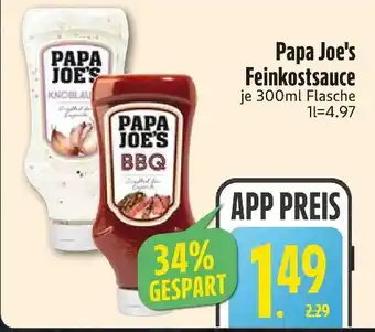 Edeka Papa joe's feinkostsauce knoblauch Angebot