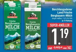 Edeka Berchtesgadener land frische bergbauern-milch vollmilch Angebot