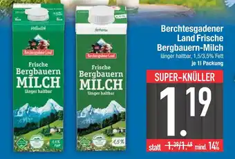 Edeka Berchtesgadener land frische bergbauern-milch vollmilch Angebot