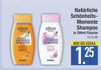 Edeka Elkos natürliche schönheits-momente shampoo manuka honig Angebot