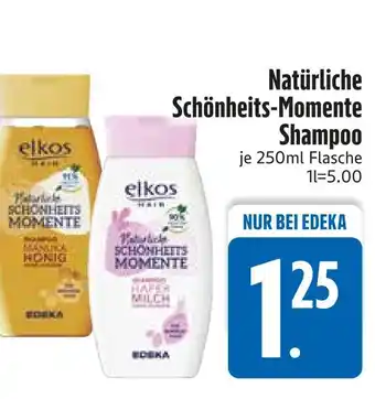 Edeka Elkos natürliche schönheits-momente shampoo honig Angebot